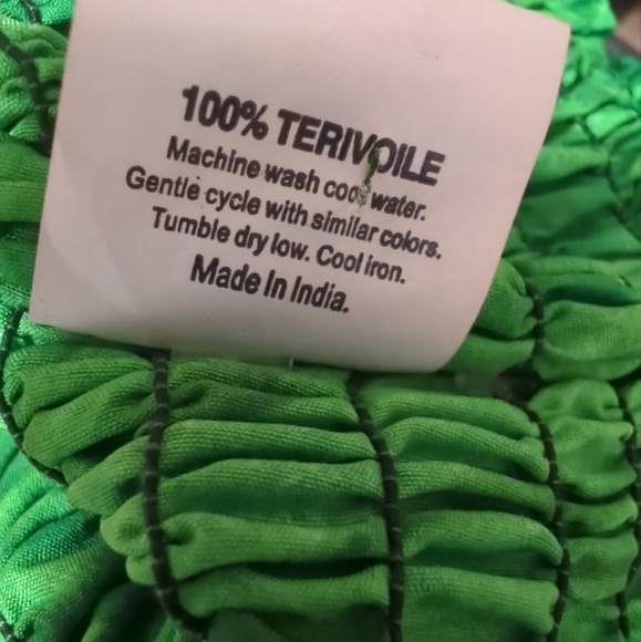 Barefoot Attitude Green Bandeau Top New Without Tags - Picture 3 of 7